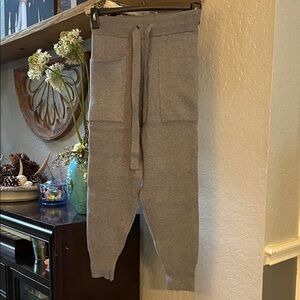 LBLC Heavyweight Cozy Gray Knit Jogger Pants